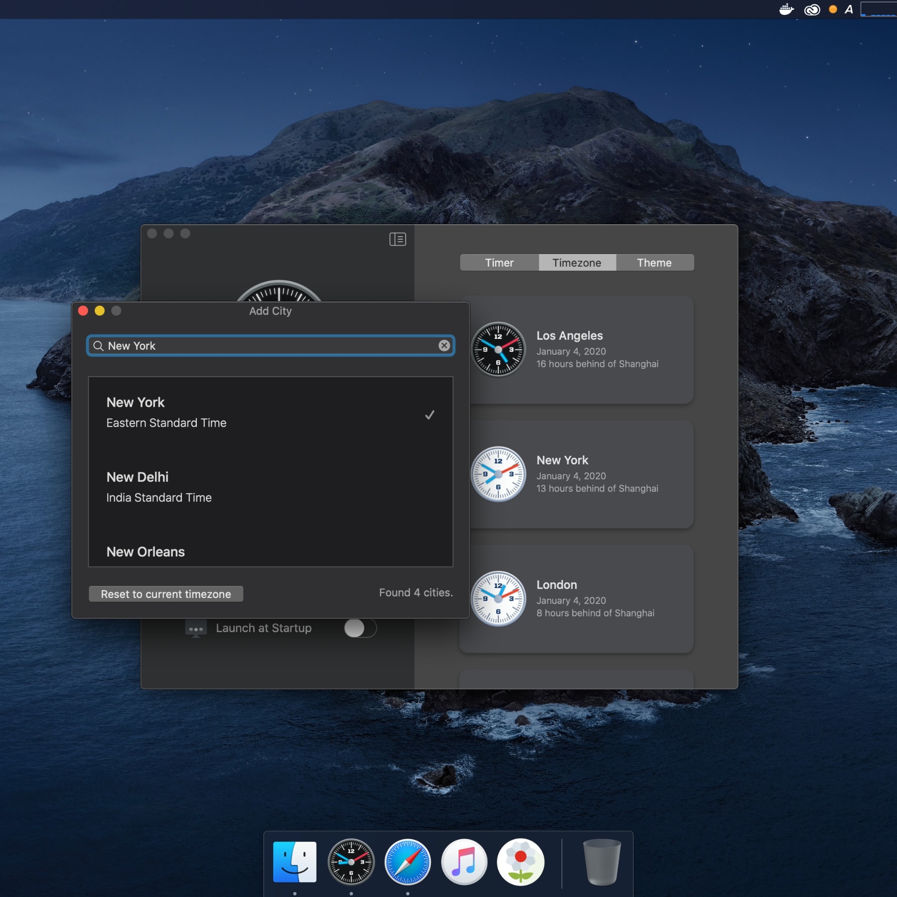 Timezone Dashboard - Add City