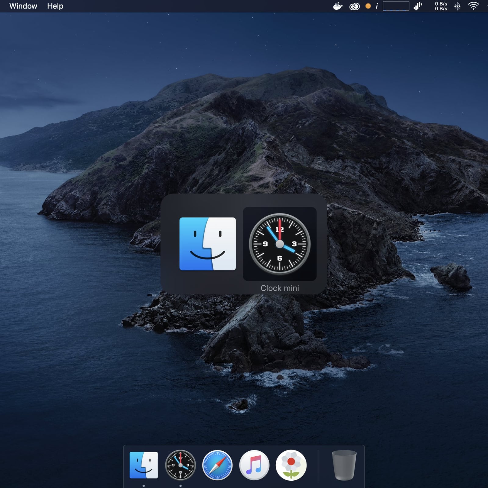 Dock Clock - Multitasking
