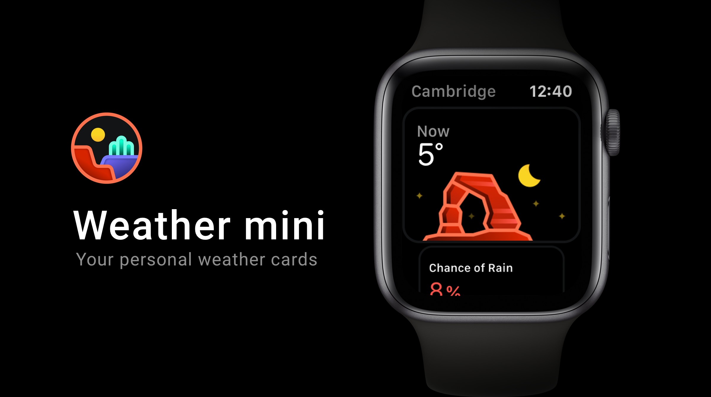 Weather mini original Apple Watch artwork