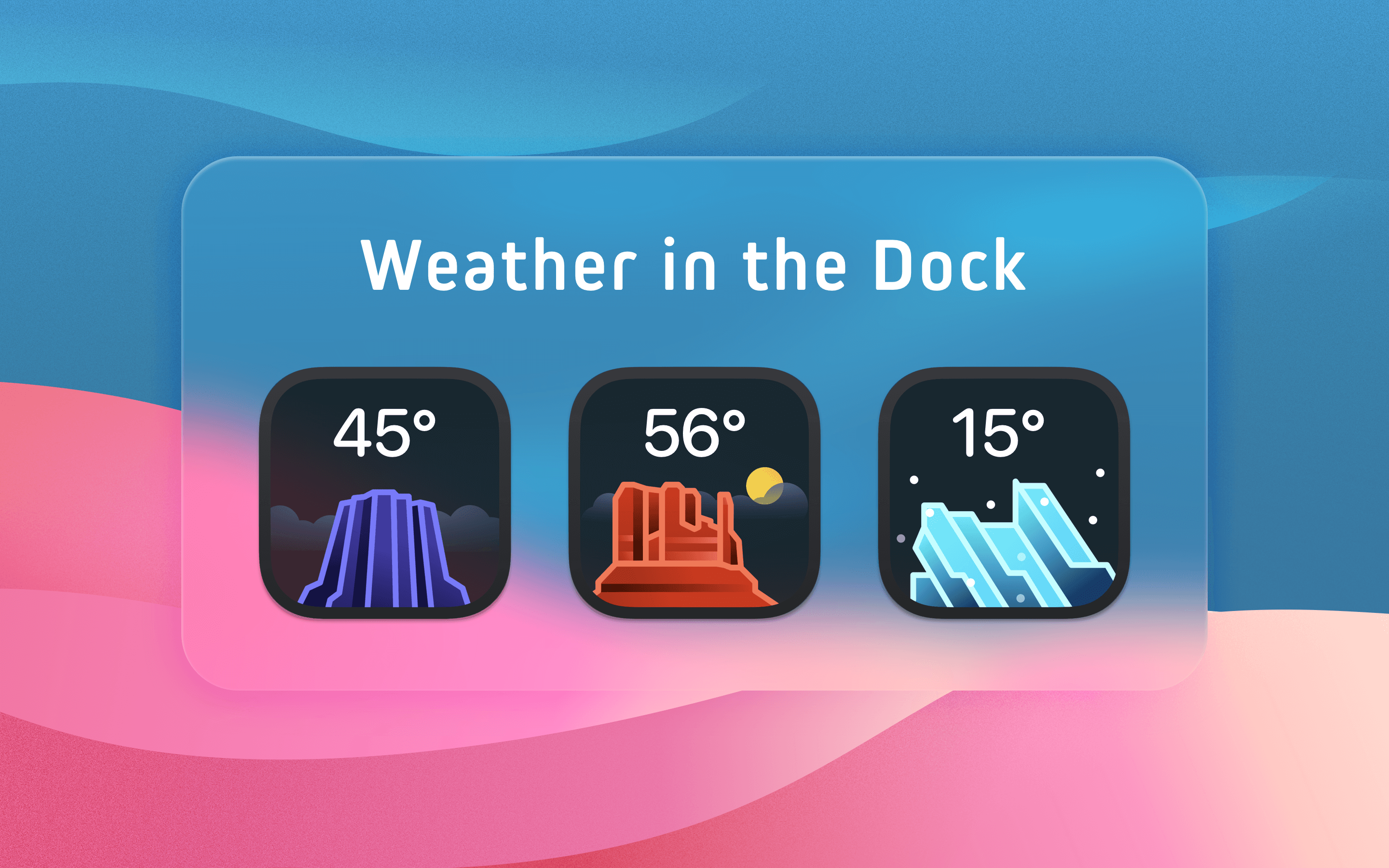 Weather mini across Apple platforms